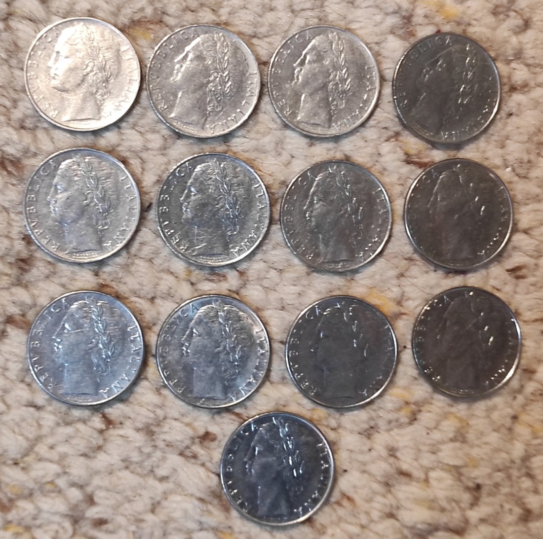  Set 011: Italien 13 x 100 Lire   