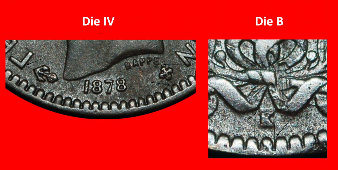  Ⰿ FRANCE: GREECE ★ 10 LEPTONS 1878K! GEORGE I (1863-1913) DISCOVERY! UNCOMMON★LOW START★ NO RESERVE!   