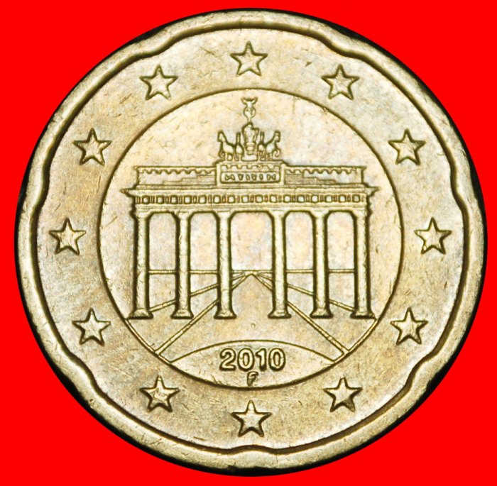  Ⰿ NORDIC GOLD (2007-2026): GERMANY ★ 20 EURO CENTS 2010F BADEN-WUERTTEMBERG★LOW START★ NO RESERVE!   