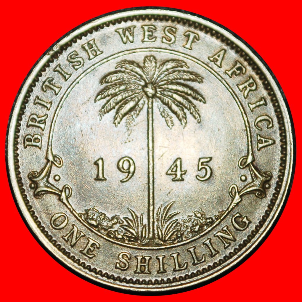  Ⰿ GREAT BRITAIN (1938-1947):WEST AFRICA★1 SHILLING 1945! GEORGE VI 1937-1952★LOW START ★ NO RESERVE!   