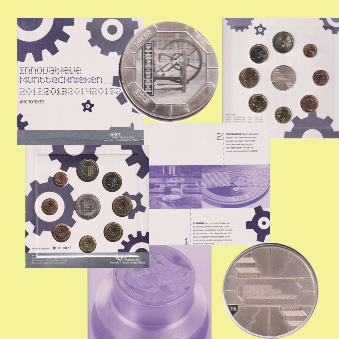  Offiz. Sonder-KMS Niederlande *Dag van de Muntset - Münztechnik* 2013 nur 2.013 Stück!   