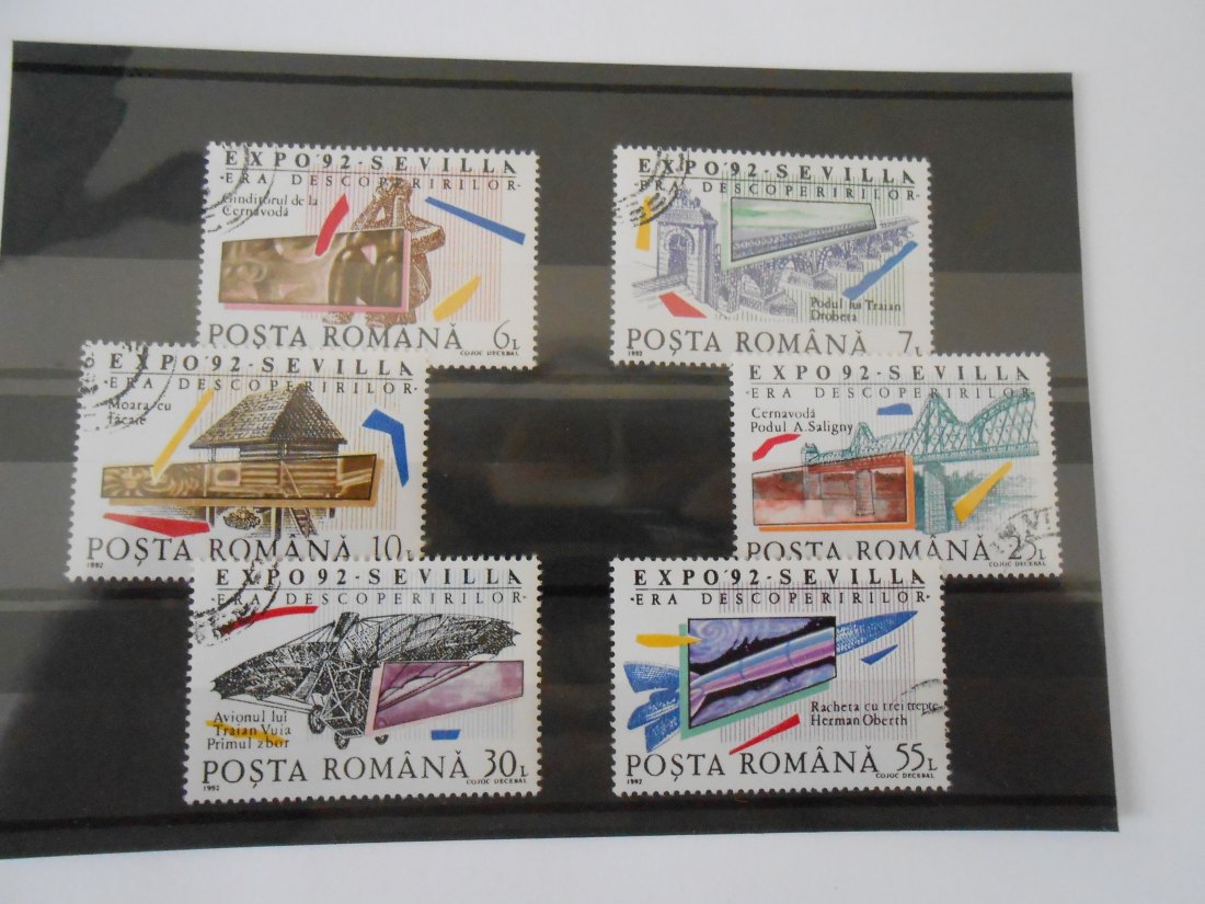  Briefmarken Rumänien 1992 -Weltausstellung EXPO`92- (60)   