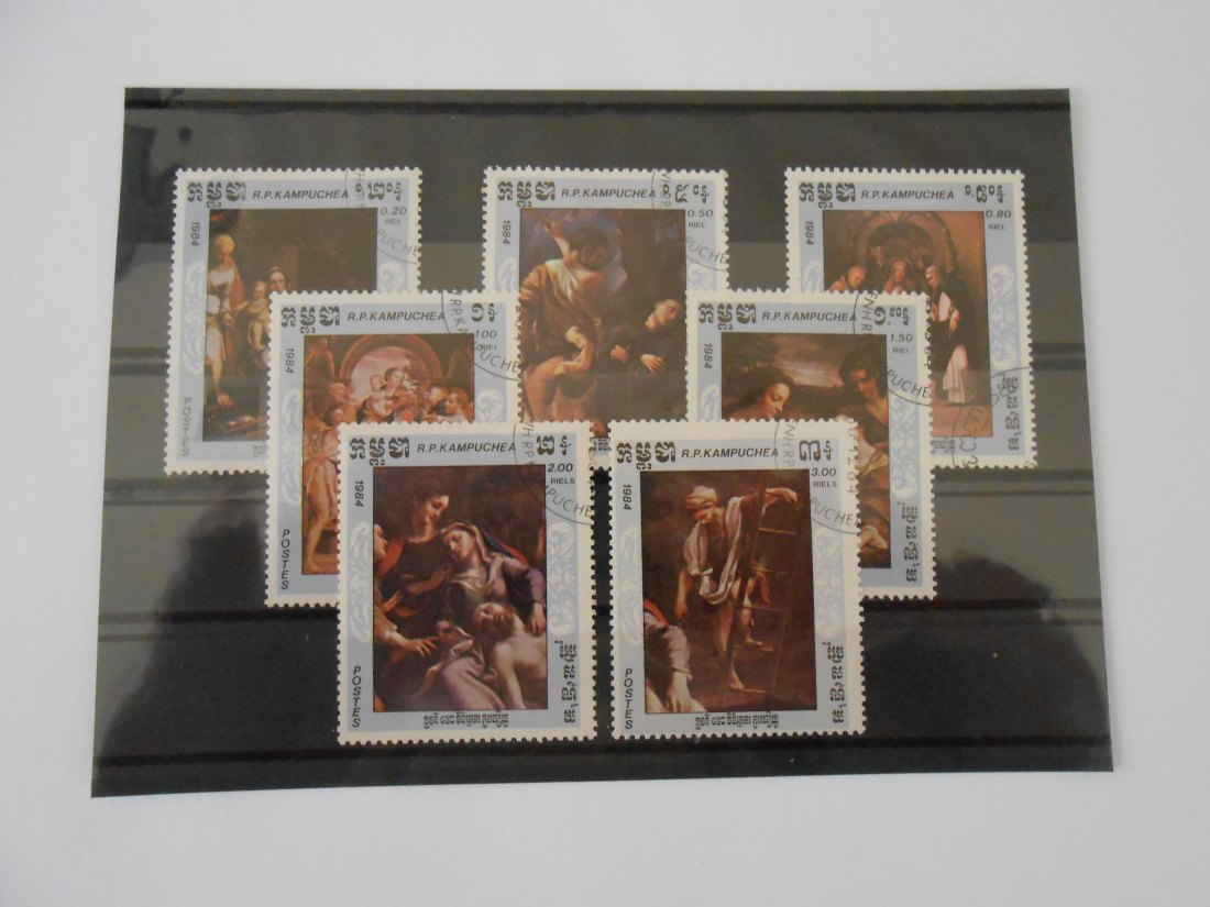  Briefmarken Kambodscha 1984 - Gemälde- (61)   