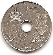  Dänemark 25 Öre 1977 #230   