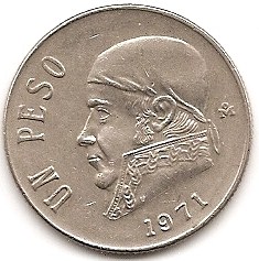  Mexico 1 Peso 1971 #119   