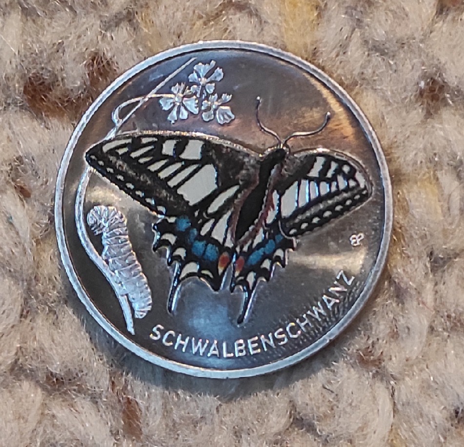  Deutschland 5 € 2023 G, Wunderwelt der Insekten, Schwalbenschwanz   
