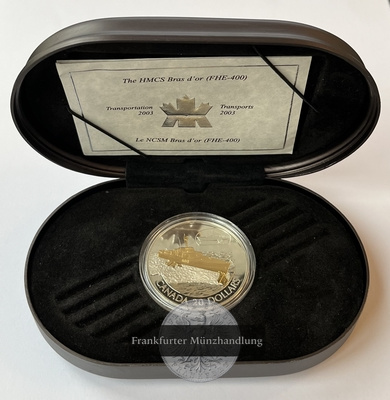  Kanada 20 Dollar 2003 Transportation Series FHE-400 FM-Frankfurt Feinsilber: 28,7g   