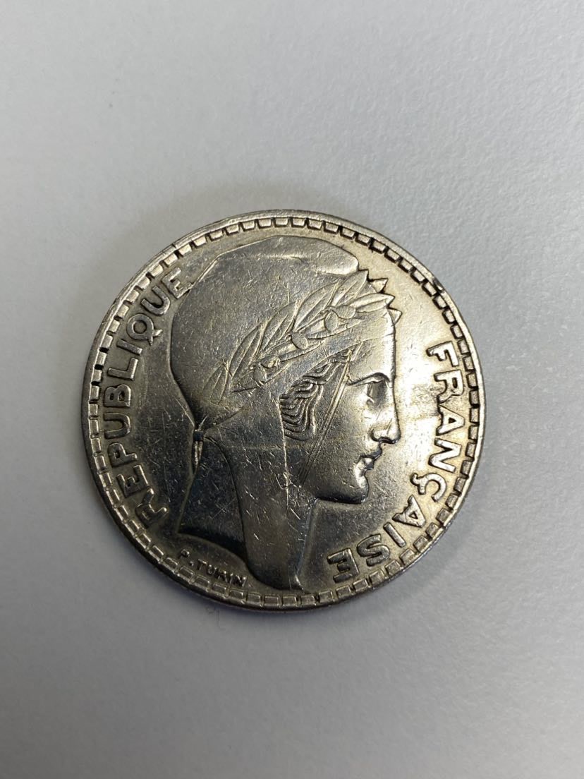  gujo68 - Frankreich 20 Francs Turin 1933, Silber   