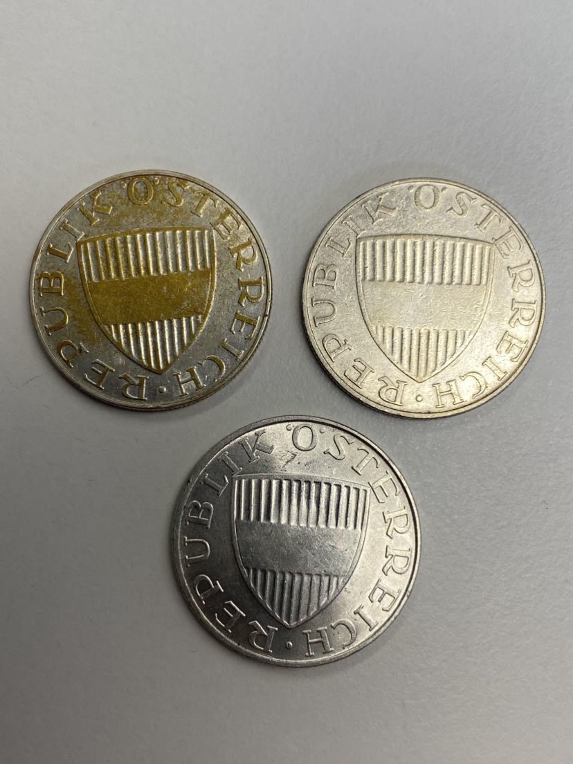  gujo68 - Österreich 3x 10 Schilling 2. Republik, Silber   