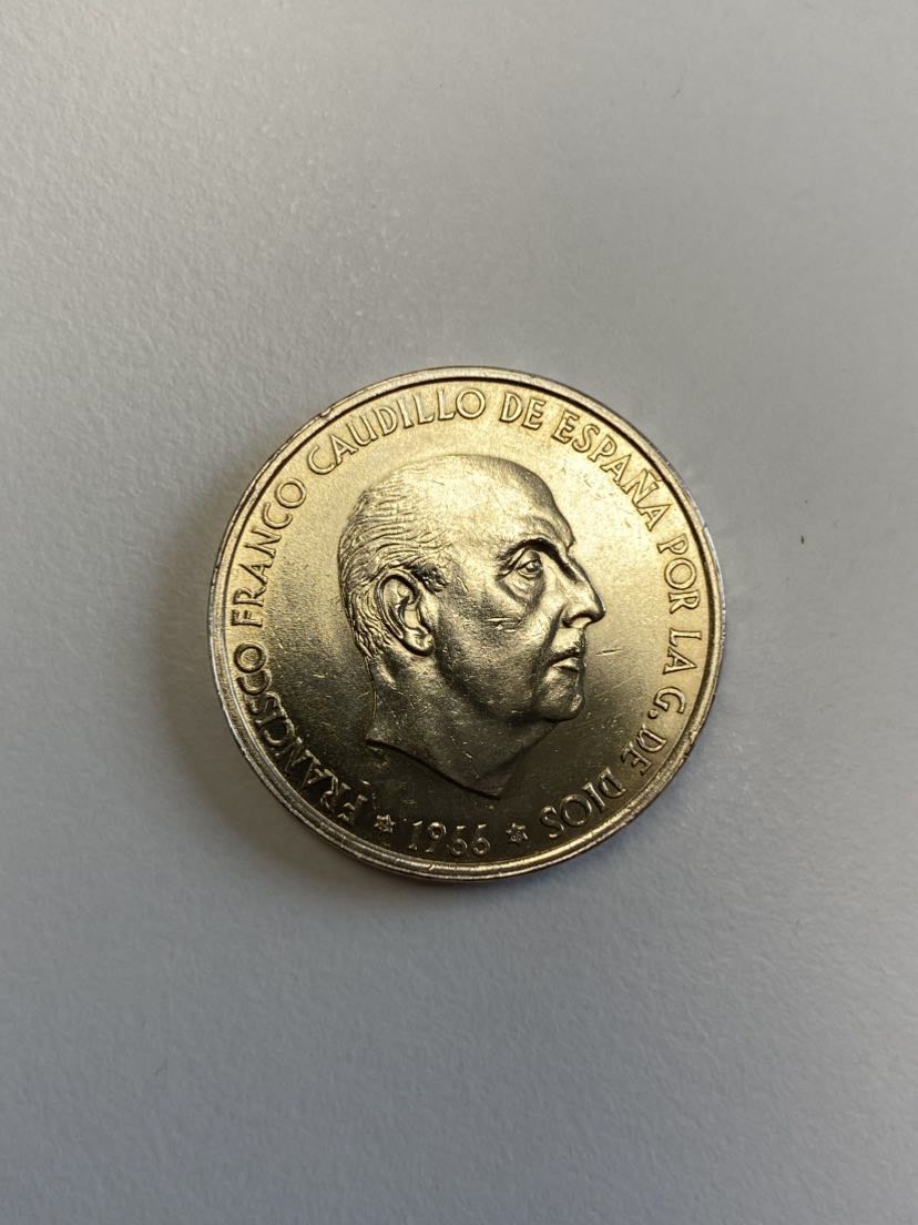  gujo68 - Spanien 100 Peseten Franco 1968, Silber   