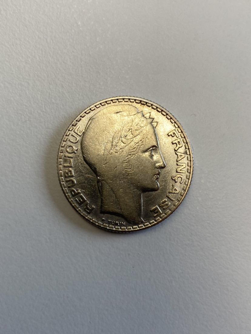  gujo68 - Frankreich 10 Francs Turin 1932, Silber   