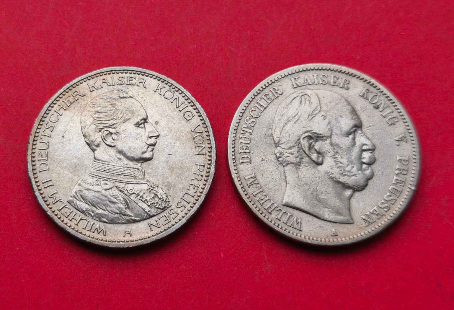  Deutsches Kaiserreich 2x 5 Mark   