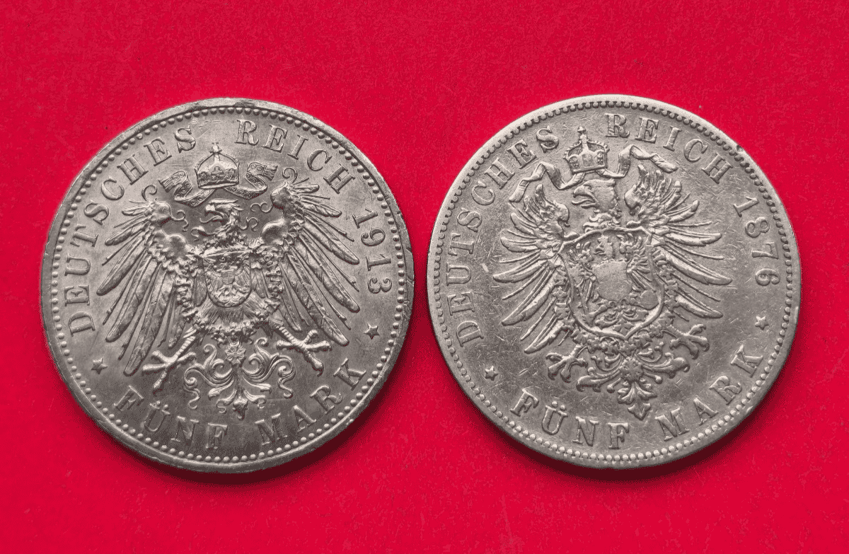  Deutsches Kaiserreich 2x 5 Mark   