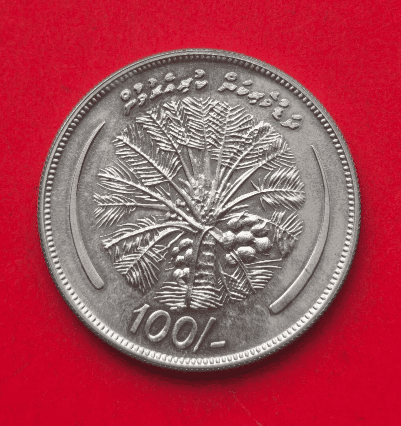 Malediven 100 Rufiyaa 1980 FAO - Silbermünze   