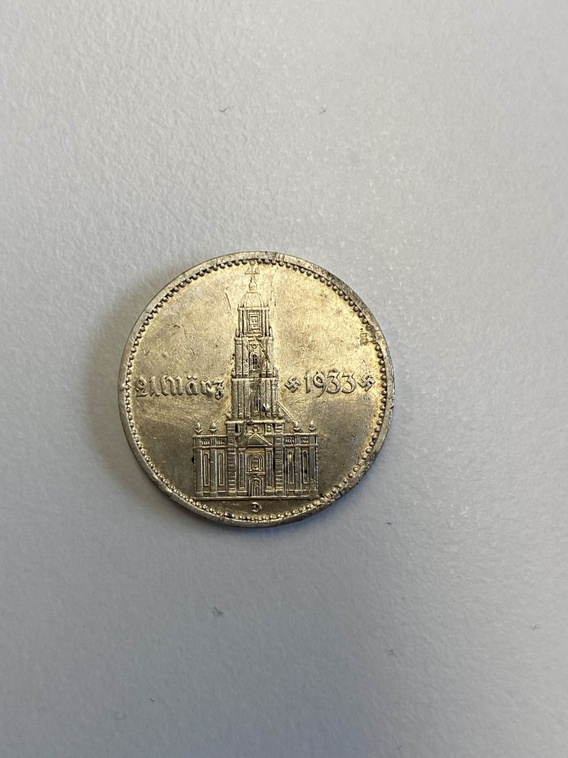  gujo68 - Deutschland 2 Reichsmark Kirche mit Datum 1934 D, Silber   