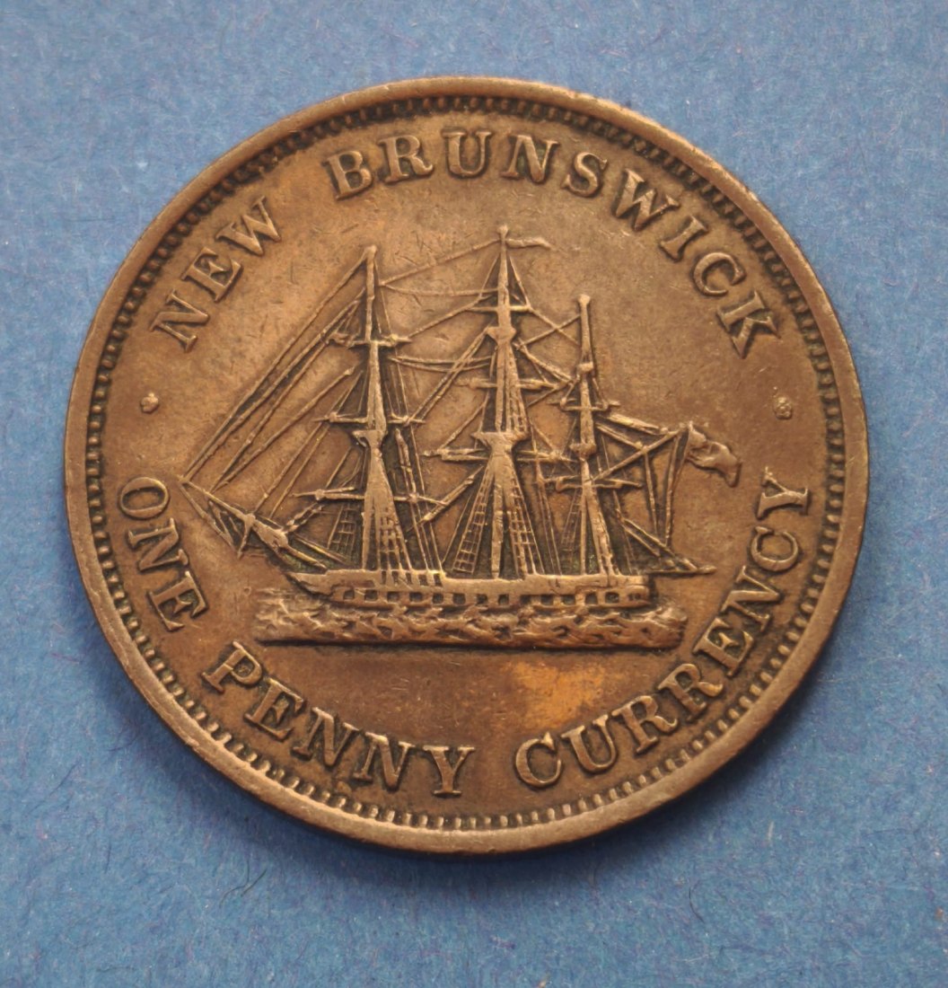  Kanadische Provinzen 1 Penny 1854 - New Brunswick   