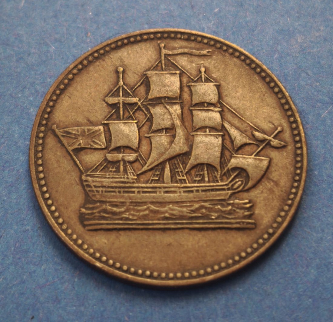  Kanadische Provinzen ½ Penny 1835 - Schiffe, Kolonien und Handel   