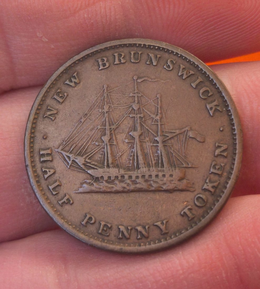  Kanadische Provinzen ½ Penny 1843 - New Brunswick   