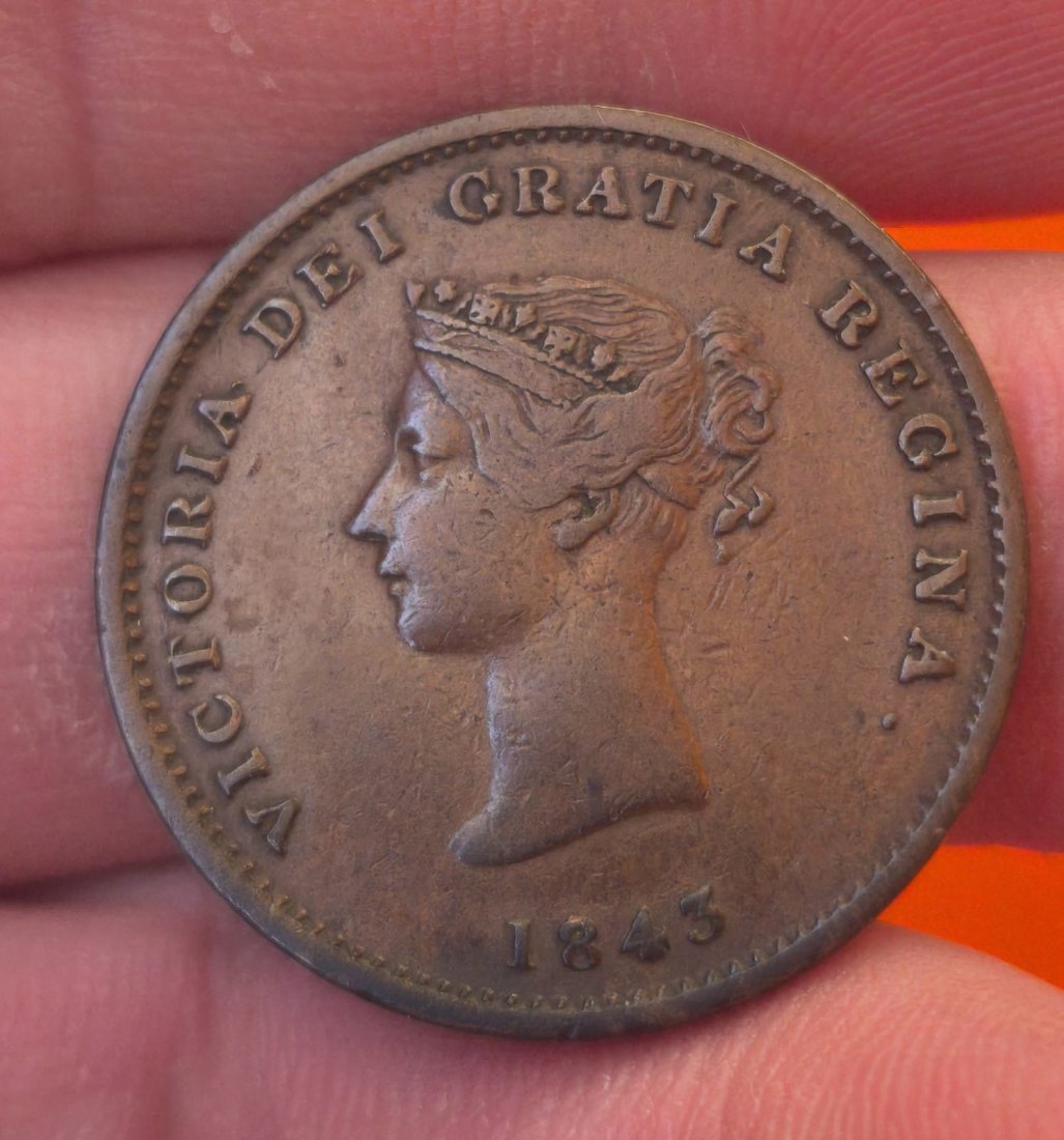  Kanadische Provinzen ½ Penny 1843 - New Brunswick   
