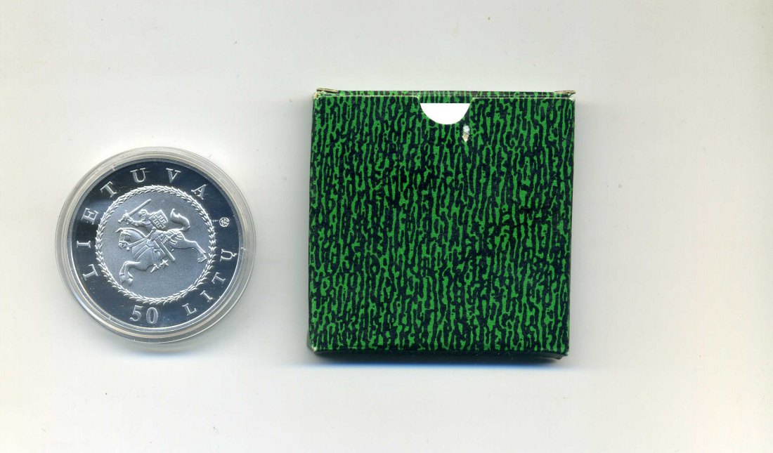  50 Litu 2004 PP Uni Vilinius Original Kapsel+Zertifikat+Verpackung RAR nur 2000 Stück   