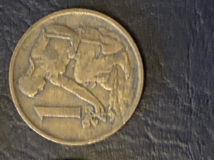  Münze Münzen Umlaufmünze Tschechoslowakei 1 Krone 1970   