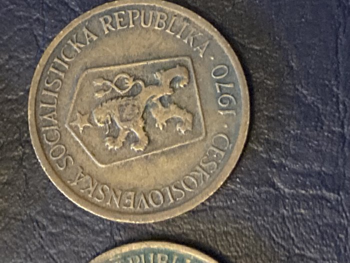  Münze Münzen Umlaufmünze Tschechoslowakei 1 Krone 1970   