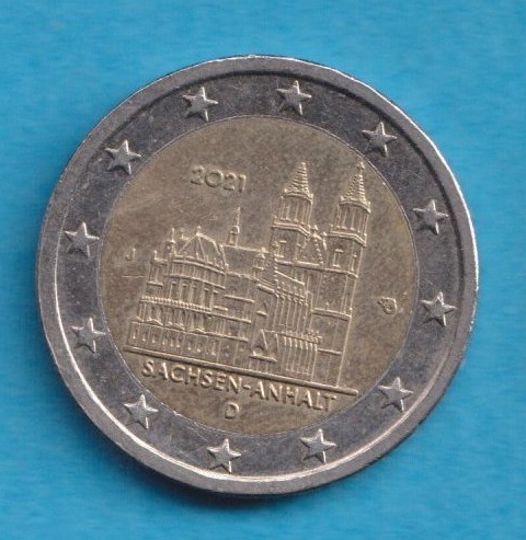  Deutschland 2 Euro 2021 Sachsen Anhalt J   