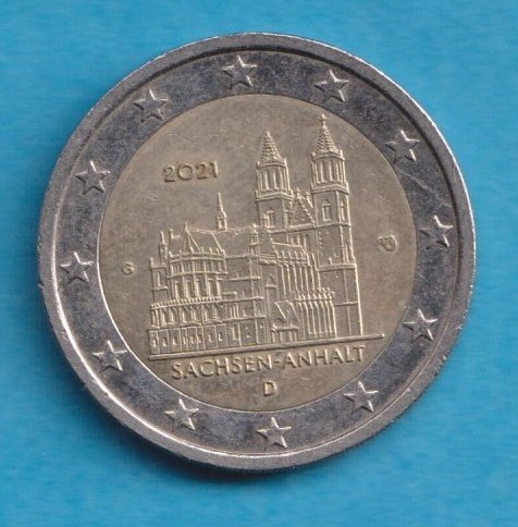  Deutschland 2 Euro 2021 Sachsen Anhalt G   