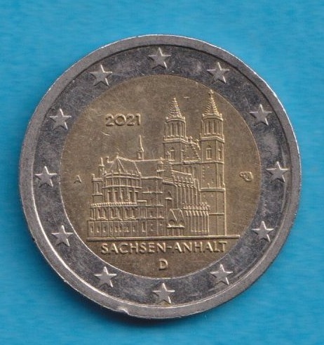  Deutschland 2 Euro 2021 Sachsen Anhalt A   