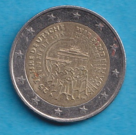 Deutschland 2 Euro 2015 25 Jahre Deutsche Einheit A   