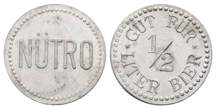  Bayern, Auerbach, Nütro, Gut für 1/2 Liter Bier; Menzel -   