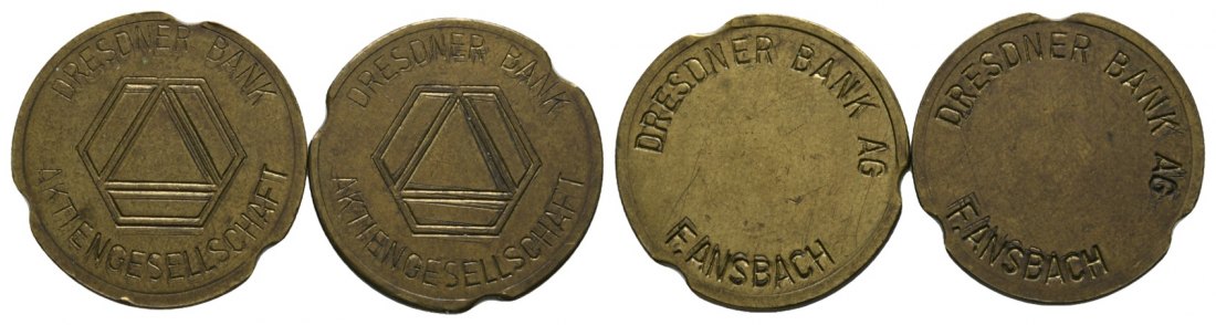  Bayern, Ansbach Dresdner Bank AG; Menzel - (2 Stück)   