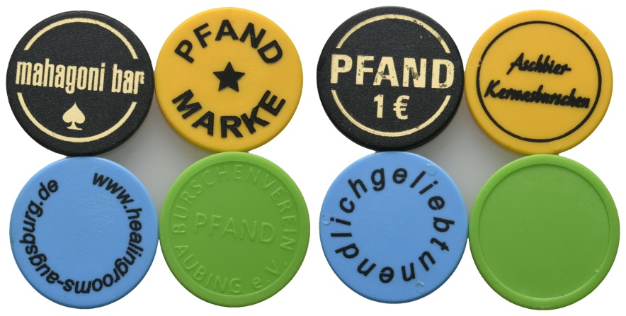  Bayern, div. Marken (4 Stück); Menzel -   