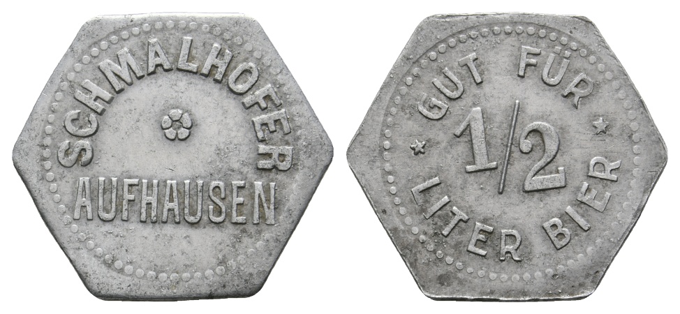  Bayern, Aufhausen Schmalhofen, Gut für 1/2 Liter Bier; Menzel 897   