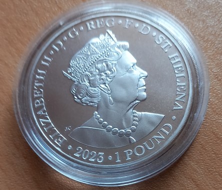  St. Helena 1 Pfund  2023 The Faerie Queene Una and Redcrosse   1 Oz Silber 31,1 gr   