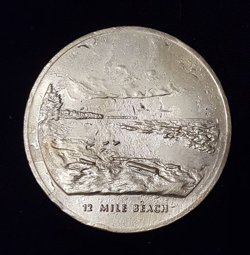  USA / Michigan Silber-Medaille und 12 mile beach.   