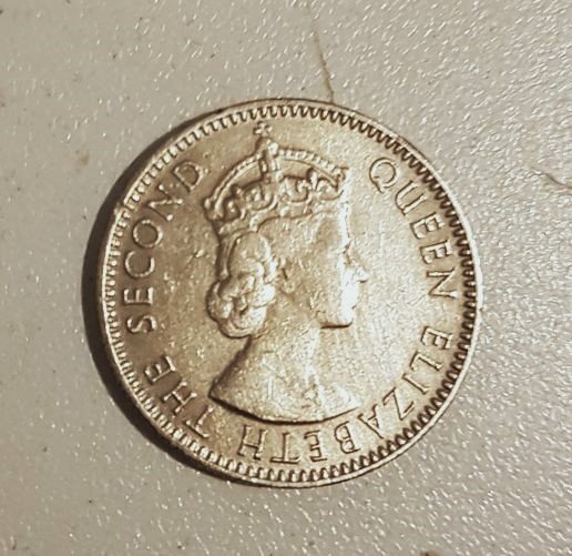  Mauritius Quarter Rupee 1964 UNC   