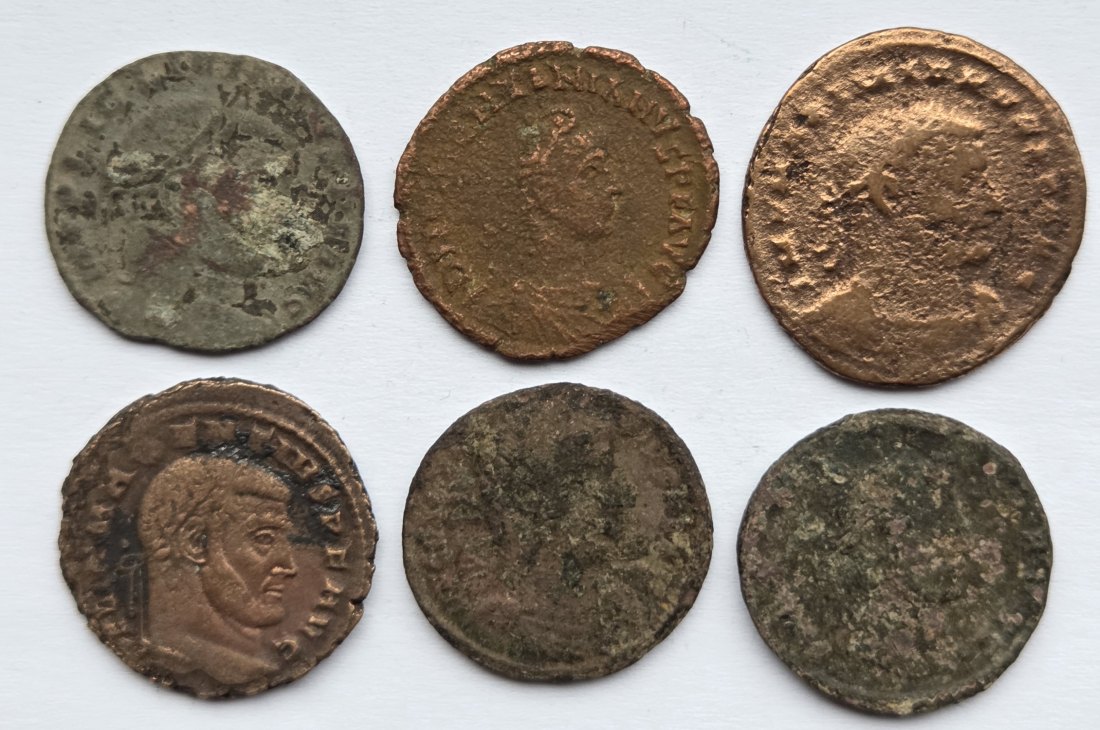  Römer: 6 unbestimmte Nummi   