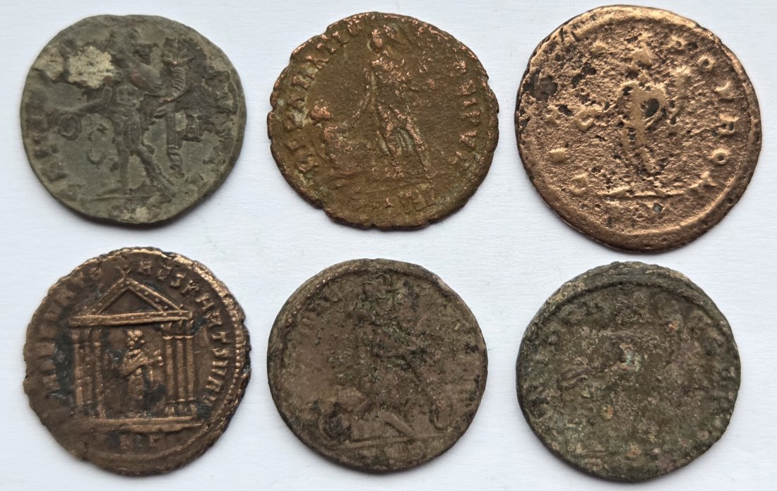  Römer: 6 unbestimmte Nummi   