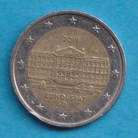 Deutschland 2 Euro 2019 Bundesrat F   
