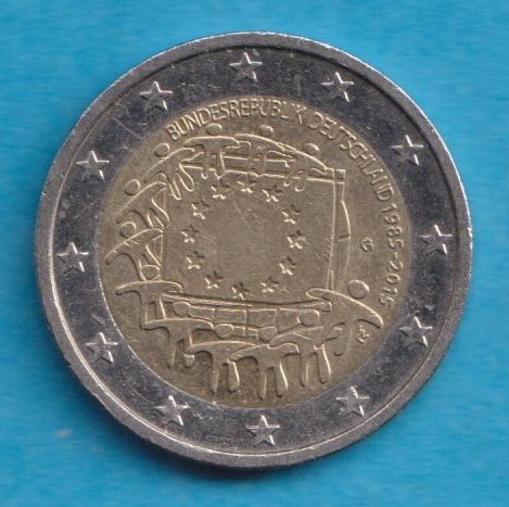  Deutschland 2 Euro 2015 Europaflagge G   