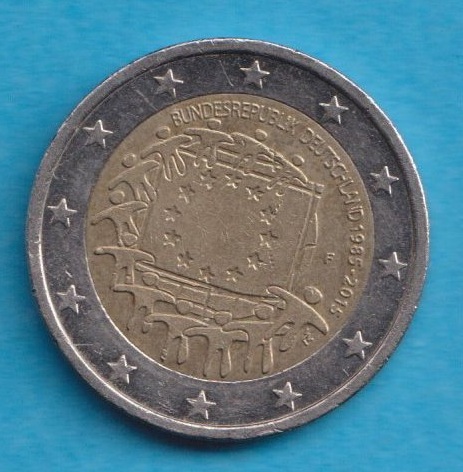  Deutschland 2 Euro 2015 Europaflagge F   