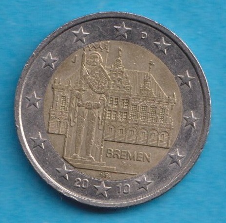  Deutschland 2 Euro 2010 Bremen J   