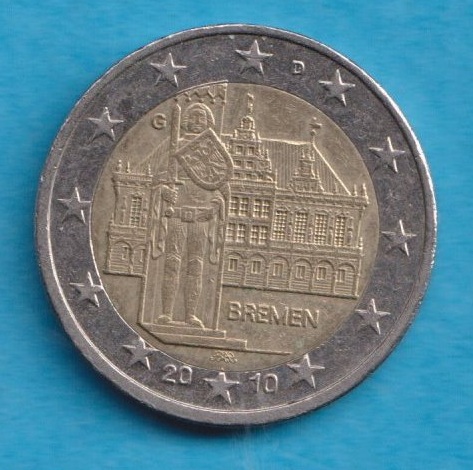  Deutschland 2 Euro 2010 Bremen G   