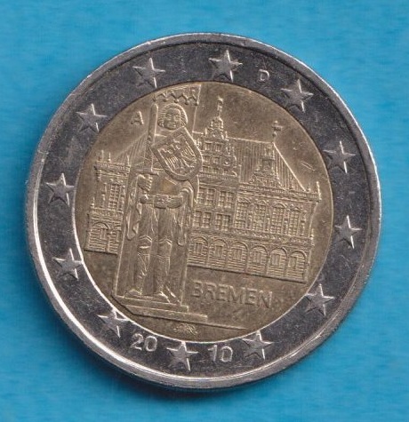  Deutschland 2 Euro 2010 Bremen A   