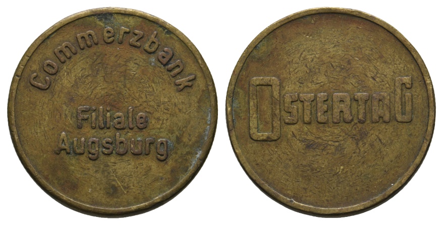 Bayern, Augsburg Commerzbank Filiale, Ostertag; Menzel -   