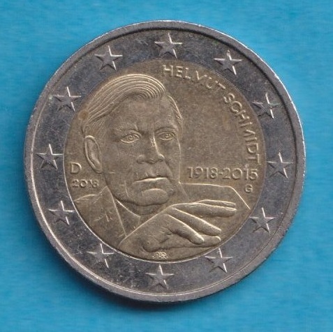 Deutschland 2 Euro 2018 Helmut Schmidt G