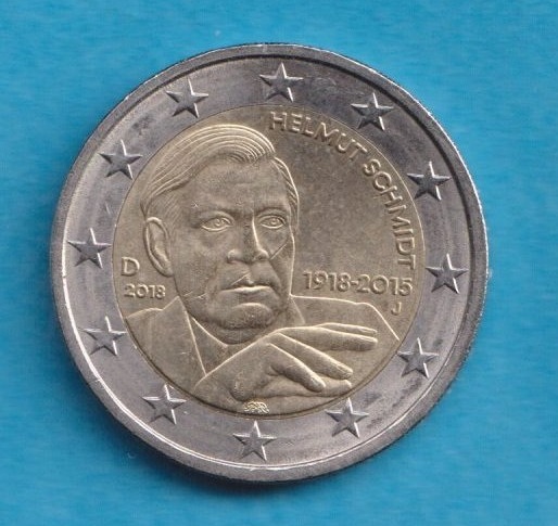 Deutschland 2 Euro 2018 Helmut Schmidt J
