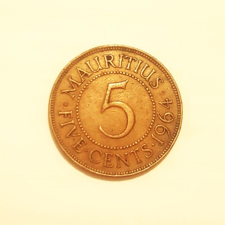  Mauritius 5 cents 1964   