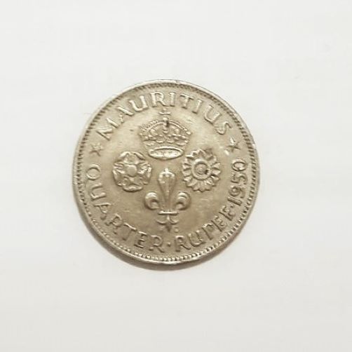  Mauritius Quarter Rupee 1950   